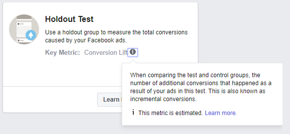 O Facebook adicionou o novo elemento “Experiments” ao Ad Manager, para ajudar a otimizar o desempenho do anúncio 2